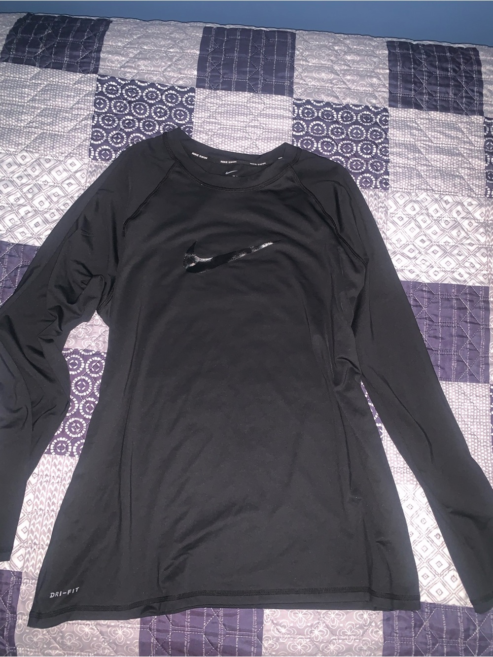 Nike Dri-FIT Long Sleeve Performance Top - Black